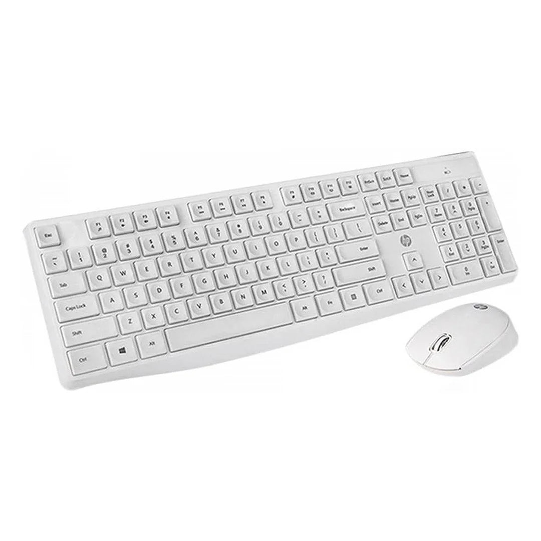 HP CS10 Wireless Keyboard and Mouse - Wireless / Arabic/English / 	White HP CS10 Wireless Keyboard and Mouse - Wireless / Arabic/English / 	White